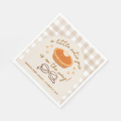 Serviette En Papier Un petit Cutie Pie est en route (Coin)