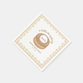 Serviette En Papier Un Petit Dumpling Est Sur Le Chemin Baby shower (Coin)