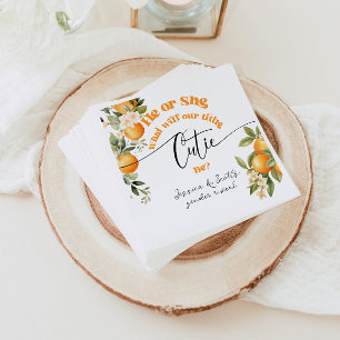 Serviette En Papier Un petit genre mignon révèle Lui ou Elle