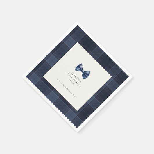 Serviette En Papier Un petit homme est en chemin Baby shower (Coin)