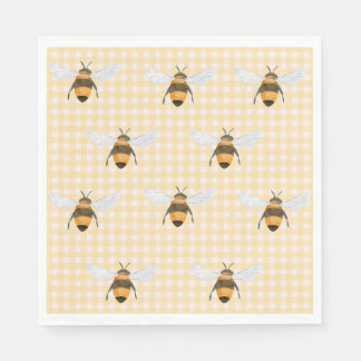 Serviette En Papier Un petit Napkin au miel