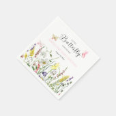 Serviette En Papier Un Petit Papier Baby shower Floral Papier Napkin (Coin)