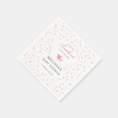Serviette En Papier Un petit papier Baby shower pour fille amoureuse (Coin)