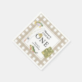 Serviette En Papier Un petit pêcheur fête d'anniversaire (Coin)