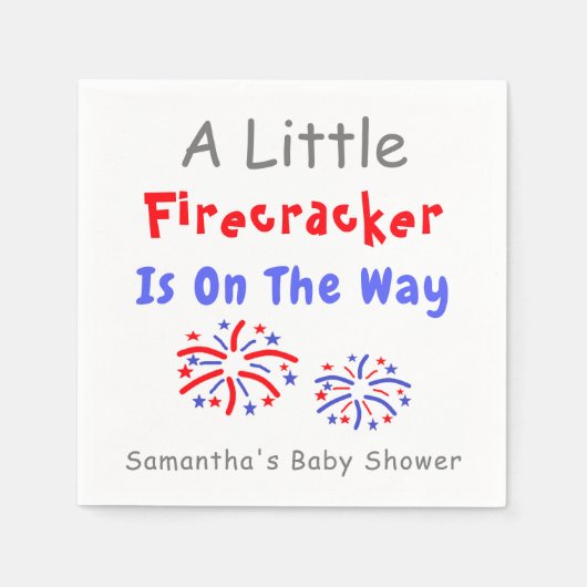 Serviette En Papier Un Petit Pétard Est En Route (Devant)