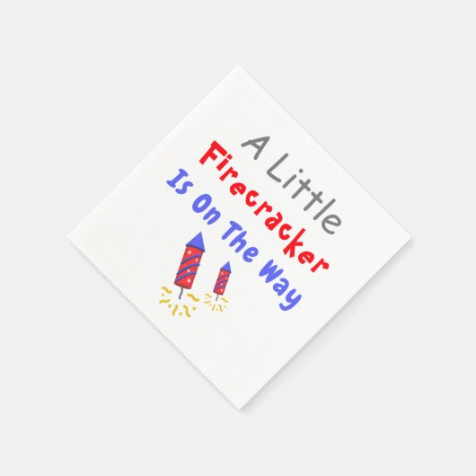 Serviette En Papier Un Petit Pétard Est En Route (Coin)