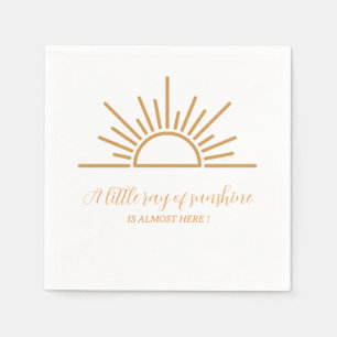 Serviette En Papier Un petit rayon de soleil Baby shower Boho