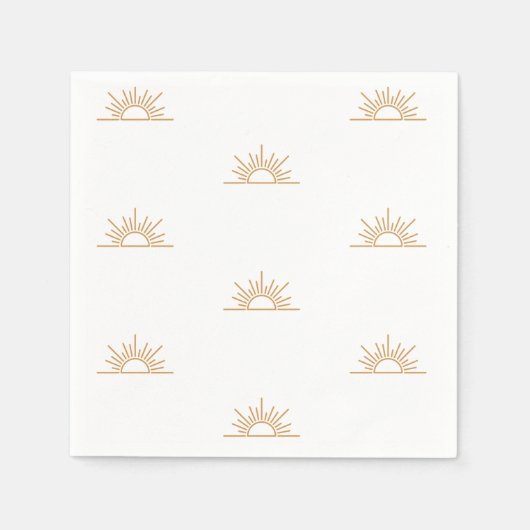 Serviette En Papier Un petit rayon de soleil Baby shower Boho (Devant)