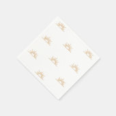 Serviette En Papier Un petit rayon de soleil Baby shower Boho (Coin)