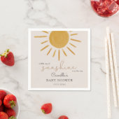 Serviette En Papier Un Petit Rayon De Soleil Boho Baby shower Soleil (En situation)