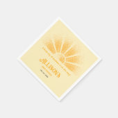 Serviette En Papier Un petit rayon de soleil est en route ! (Coin)