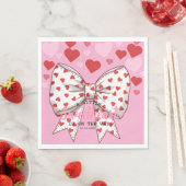 Serviette En Papier Un peu d'amour est sur le chemin baby shower (En situation)