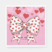 Serviette En Papier Un peu d'amour est sur le chemin baby shower (Devant)