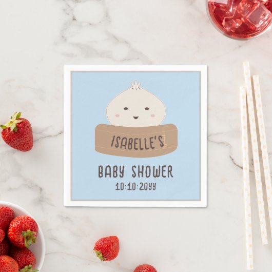 Serviette En Papier Un Peu De Brouillard Est En Chemin Baby shower (En situation)