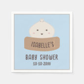 Serviette En Papier Un Peu De Brouillard Est En Chemin Baby shower (Devant)