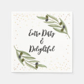 Serviette En Papier Un peu de plaisir Soirée Martini (Devant)