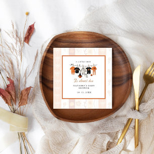 Serviette En Papier Un peu d'Halloween est presque dû baby shower