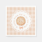 Serviette En Papier Un peu mignon Pie sexe neutre Bow baby shower (Devant)
