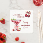 Serviette En Papier Un peu plus âgé Cherry Martini 85e anniversaire (En situation)