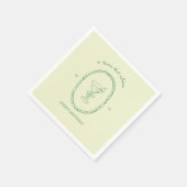 Serviette En Papier Un peu plus âgé" Martini Anniversaire (Coin)