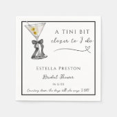 Serviette En Papier Un peu plus près Fête de mariage Dirty Martini (Devant)