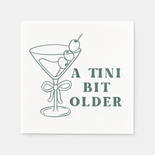 Serviette En Papier Un peu plus vieux à un tini (Devant)