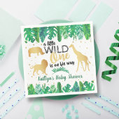 Serviette En Papier Un Peu Sauvage Est En Chemin Boys Baby shower