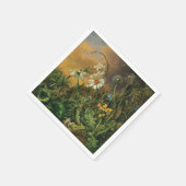 Serviette En Papier Un plancher forestier avec marguerites, primeurs,  (Coin)