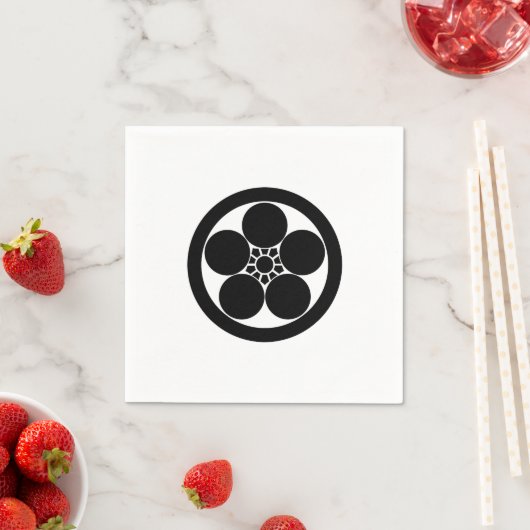 Serviette En Papier un pot de prune rond (En situation)