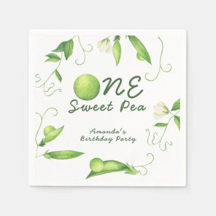Serviette En Papier Un premier anniversaire Sweet Pea