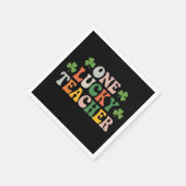 Serviette En Papier Un professeur chanceux enseignant la Saint-Patrick (Coin)