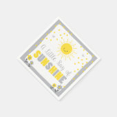 Serviette En Papier Un rayon de soleil papier Baby shower Napkin Sun (Coin)