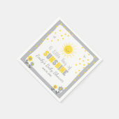 Serviette En Papier Un rayon de soleil papier Baby shower Napkin Sun (Coin)