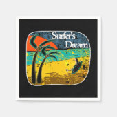 Serviette En Papier Un rêve de surfer (Devant)