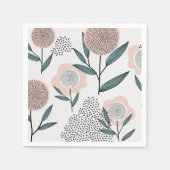 Serviette En Papier Un rose (Devant)