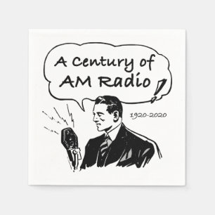 Serviette En Papier Un siècle de radio AM