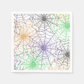 Serviette En Papier Un simple Motif Web d'Halloween Spider (Devant)