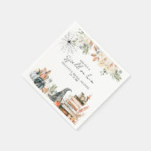 Serviette En Papier Un sort | Réception de mariage d'Halloween (Coin)