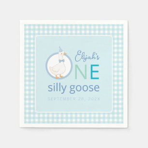 Serviette En Papier Un sot Goose Boy Premier anniversaire Casquette du