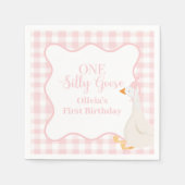 Serviette En Papier Un sot rose oie (Devant)