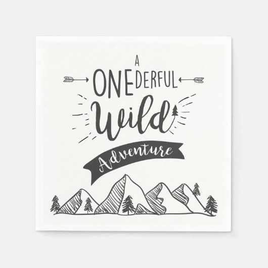 Serviette En Papier Un superbe livre d'aventure sauvage serviettes gar (Devant)