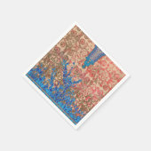 Serviette En Papier un tableau d'écharpe bleu et beige (Coin)