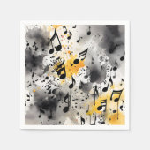 Serviette En Papier Un tas de notes musicales (Devant)