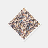 Serviette En Papier Un tas de ratons laveurs (Coin)