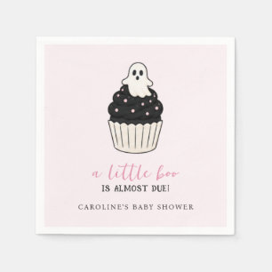 Serviette En Papier Un thème Halloween Un Petit Boo Mignon Fantôme Ros