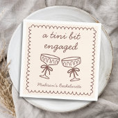 Serviette En Papier Un Tini Bit Engagé Espresso Martini Bachelorette