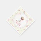 Serviette En Papier Un Tini Bit Martini Coquette Anniversaire (Coin)