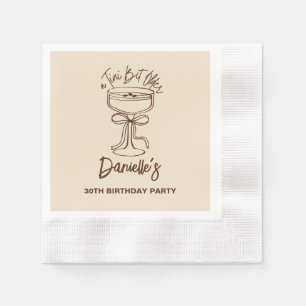 Serviette En Papier Un Tini Bit plus vieux Espresso Martini 30e annive