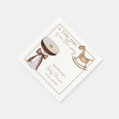 Serviette En Papier Un Tini Sur Le Chemin Baby shower Espresso Martini (Coin)