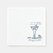 Serviette En Papier Un Tini Un Peu Plus Ancien Cocktail anniversaire (Devant)